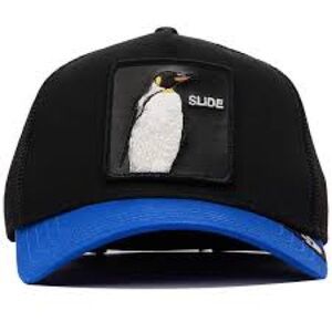 The Farm Goorin Bros penguin trucker‎ hat black blue one size casual trendy